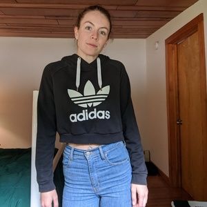 Adidas Trefoil Cropped Hoodie